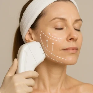 Woman having HI-FU to reduce wrinkles call LA LIPO Surbiton Now!