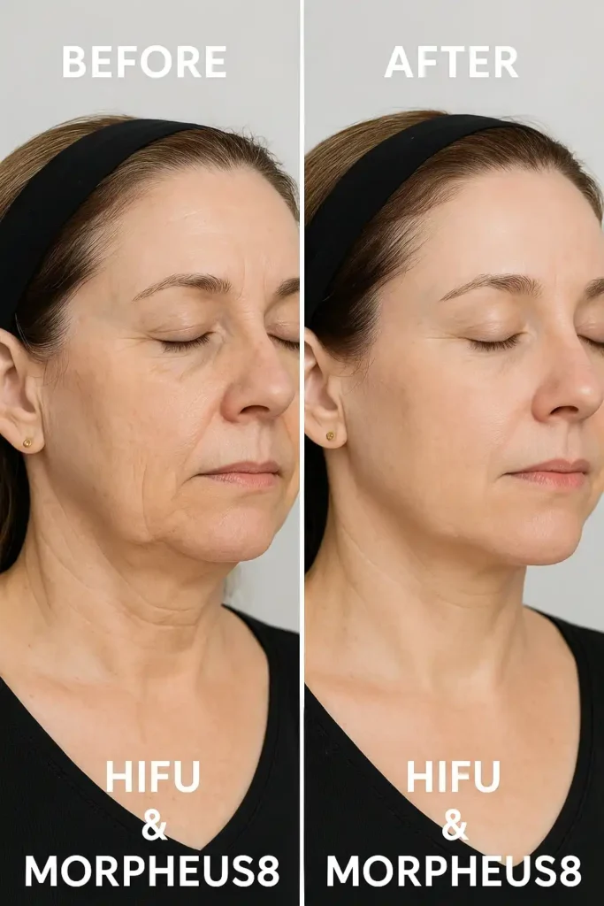 HIFU & Morpheus8 treatment results Surbiton - book in today!