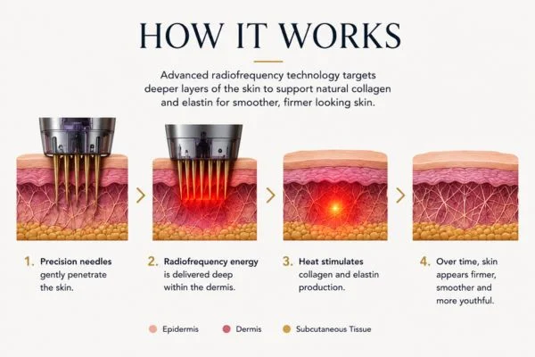 Diagram of how Collagen Lift Therapy Surbiton works